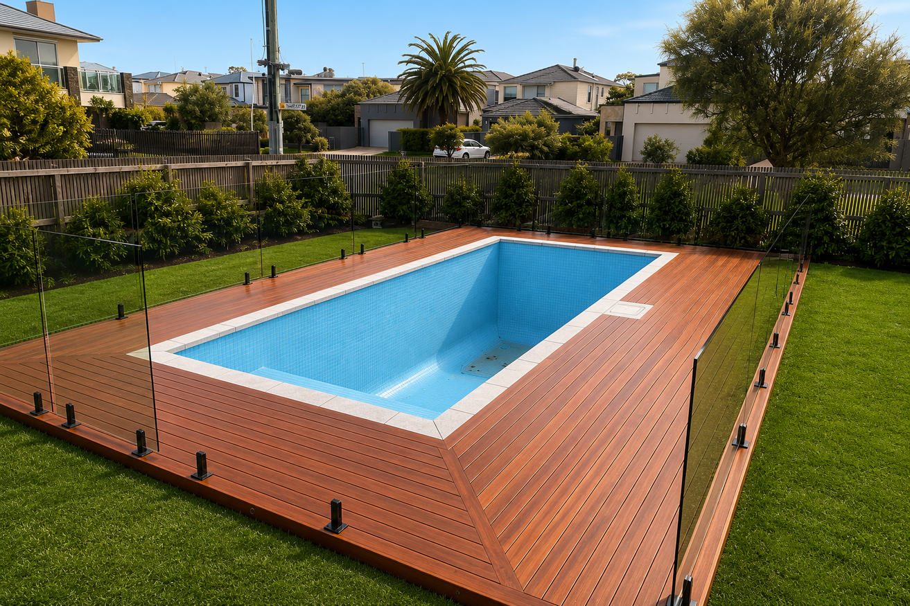 Safety Beach Pool Surround Deck